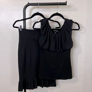 Plastic Island tank top and pencil skirt set